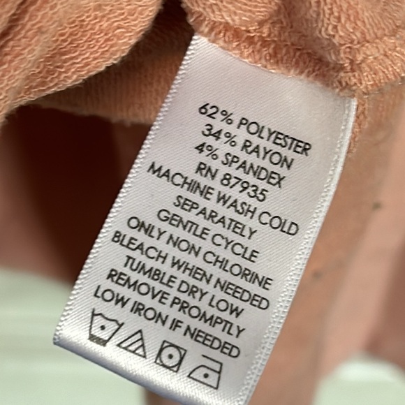 LOGO Lounge by Lori Goldstein French Terry V-neck Tunic with Pockets size small - Picture 4 of 4